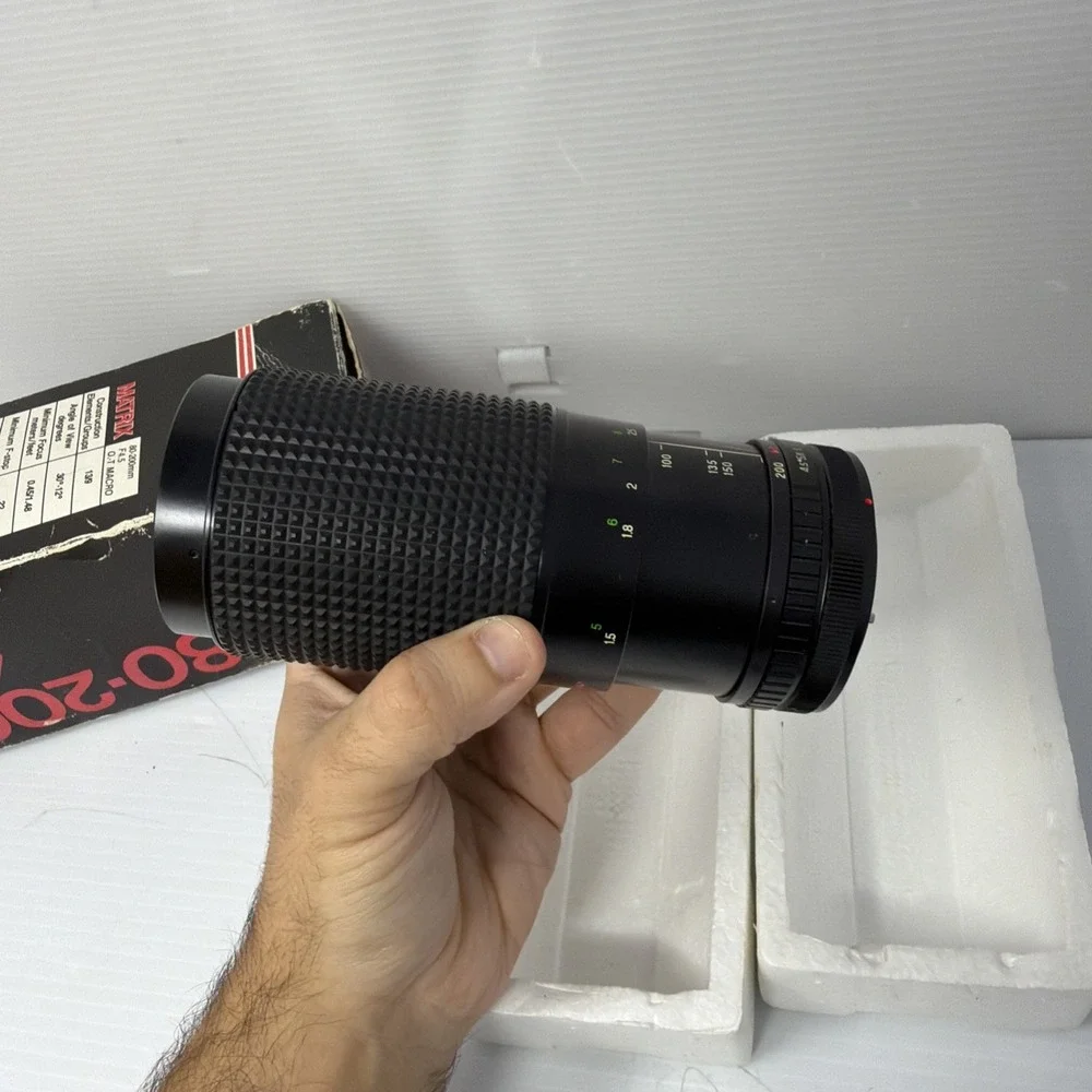 Matrix Canon MD One Touch Macro 80 -200 4.5 Lens Vintage Korea Deadstock